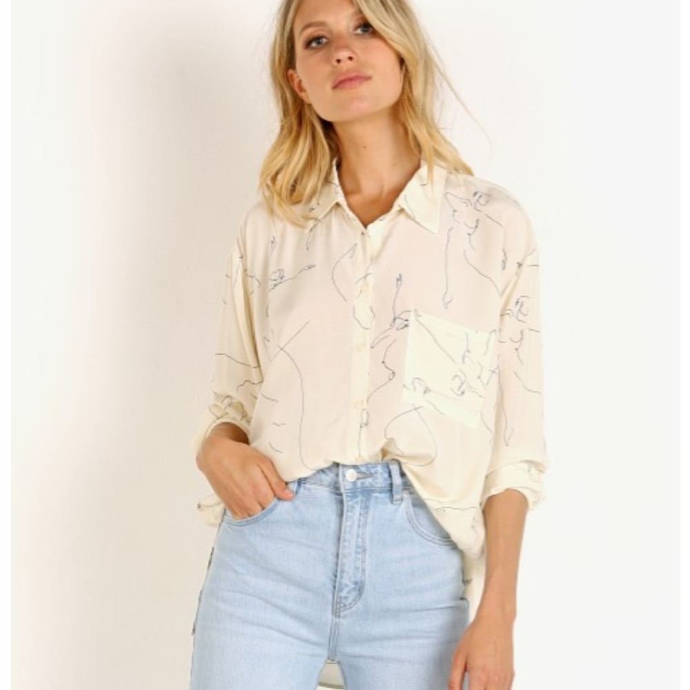 Astr Agnes Sketch Top - XS Brand New Tags On